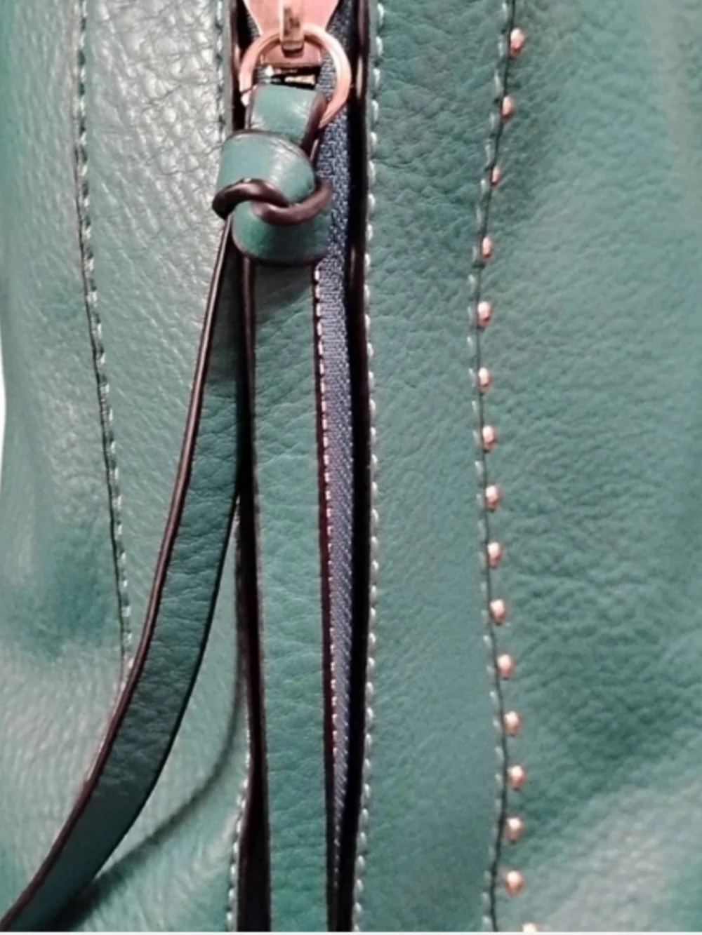 Montana West Teal Studded Shoulder Bag - Picture 5 of 15